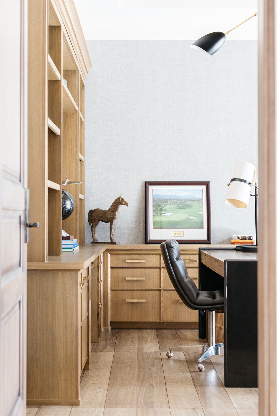 Transitional Home Office Decorating 