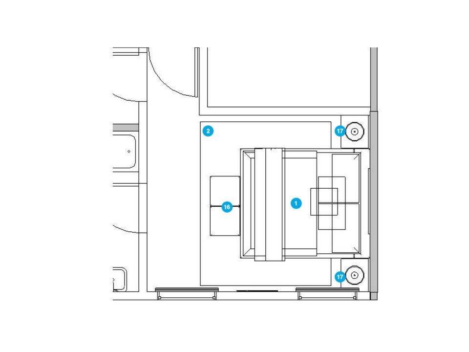 Online Designer Bedroom Floorplan