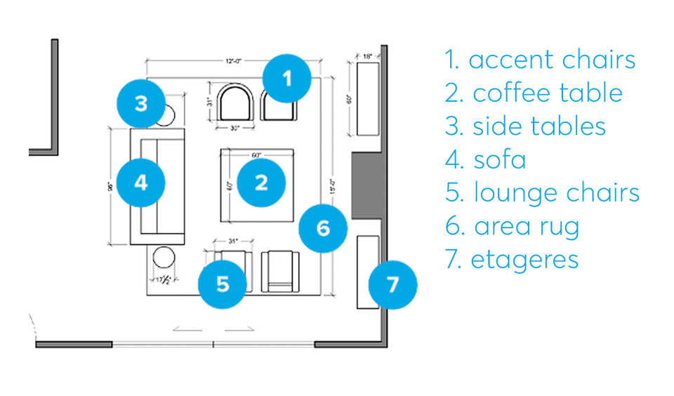 Online Designer Living Room Floorplan