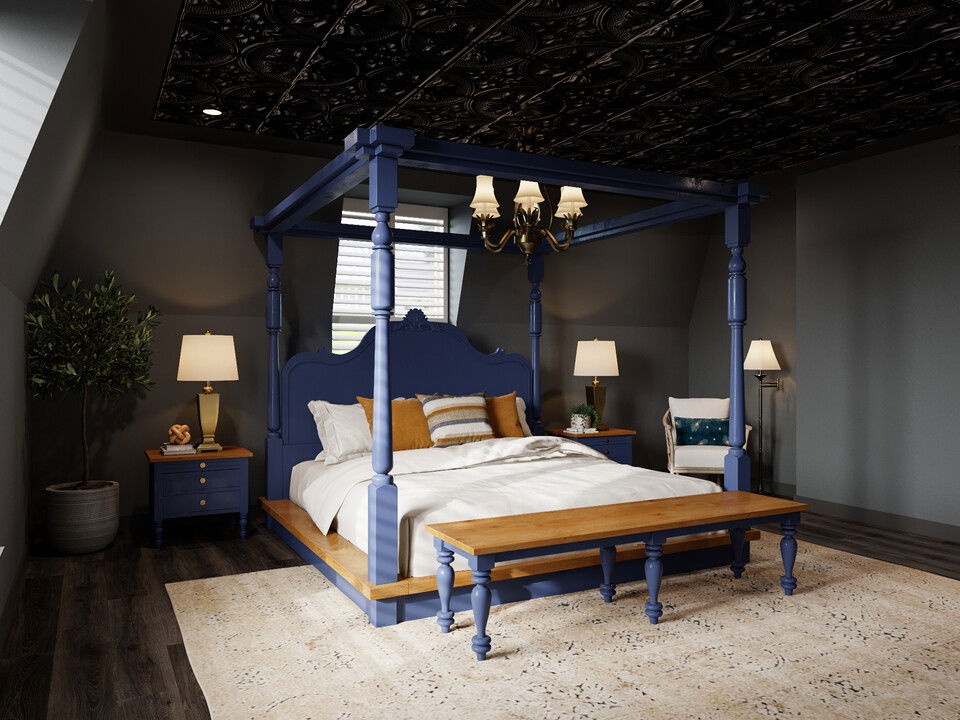 Online Designer Bedroom 3D Model 1