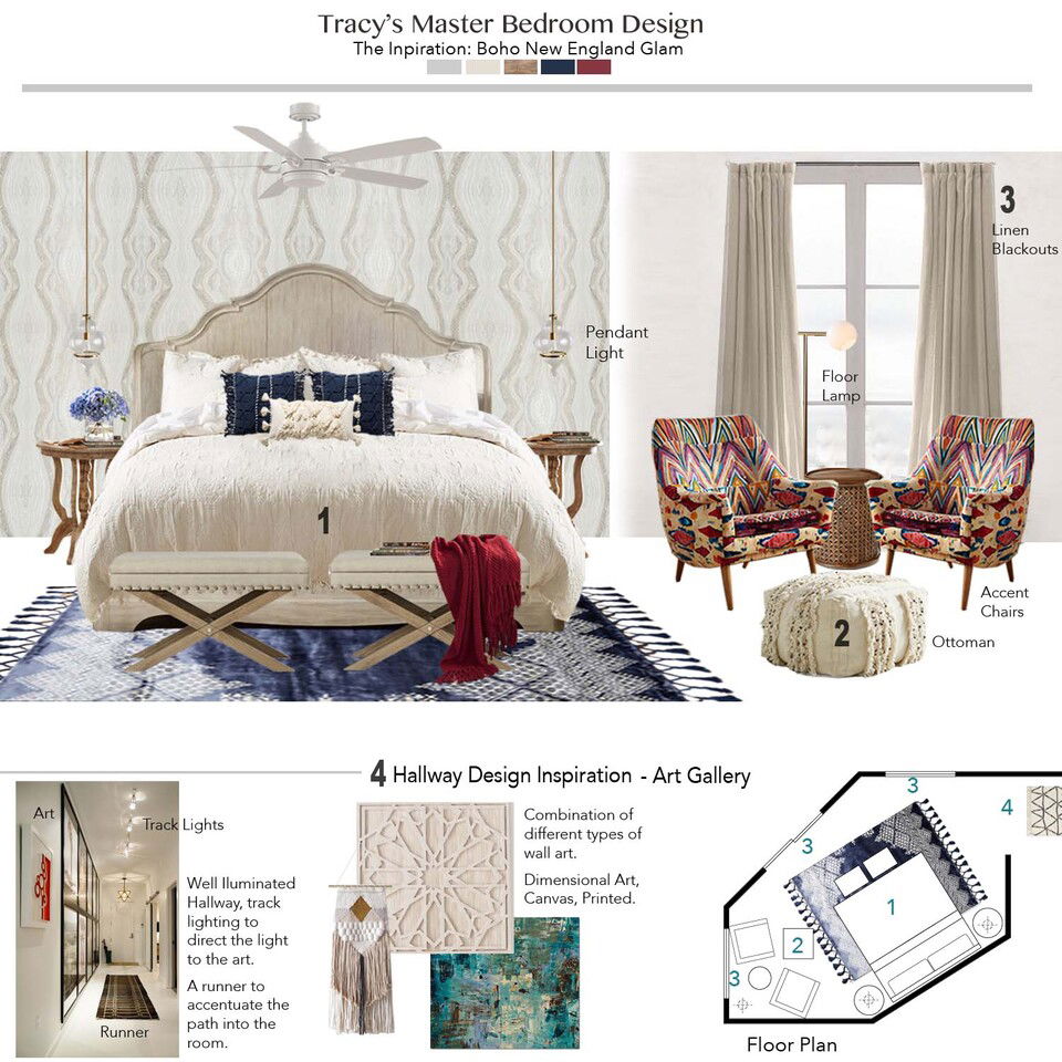 Contemporary Organic Master Bedroom & Kids Room Tiara M. Moodboard 1 thumb