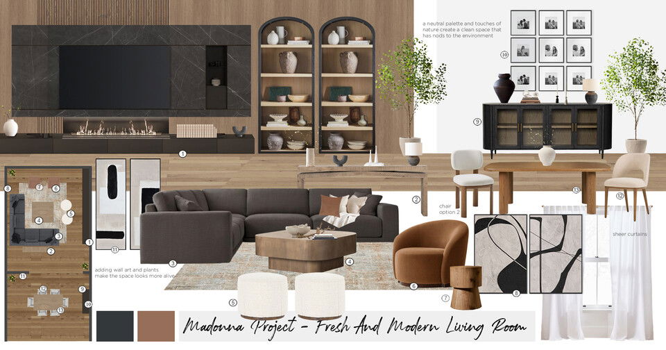 Fresh & Modern Living Room Interior Design Maya M. Moodboard 1 thumb