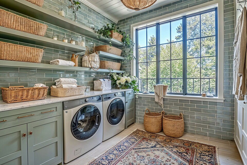 Clean & Organized Laundry Room Design