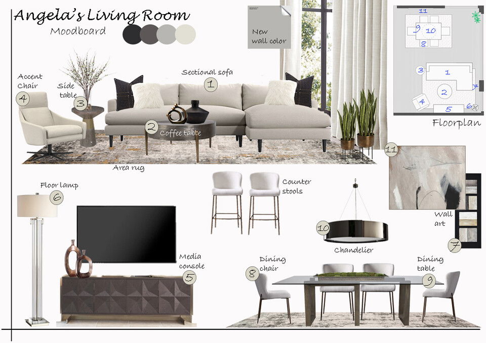 Online Designer Living Room Interior Design Ideas