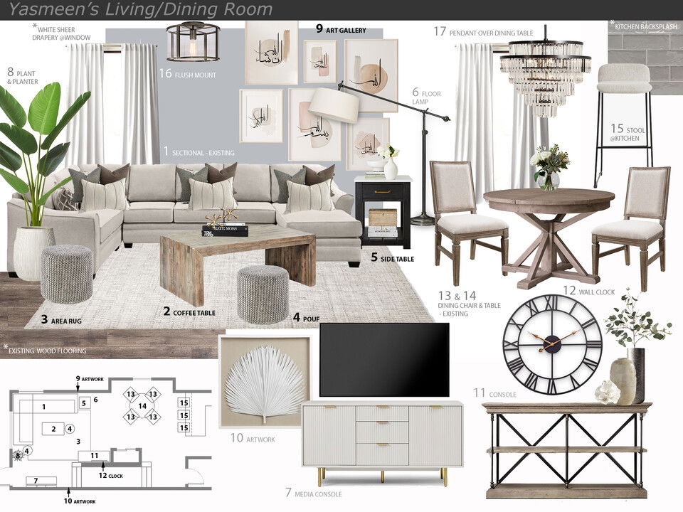 Neutral Colors Living & Dining Combo Jessica S. Moodboard 2 thumb