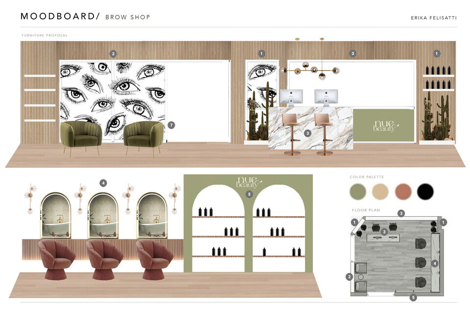 Brow and Waxing Modern Boutique Design Erika F. Moodboard 2 thumb