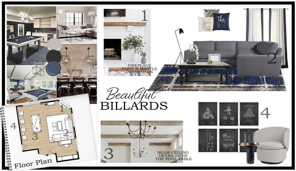 Sleek and Modern Game Room Design Tera S. Moodboard 2 thumb