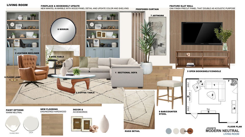 Modern Neutral Abode Interior Design Ibrahim H. Moodboard 2 thumb