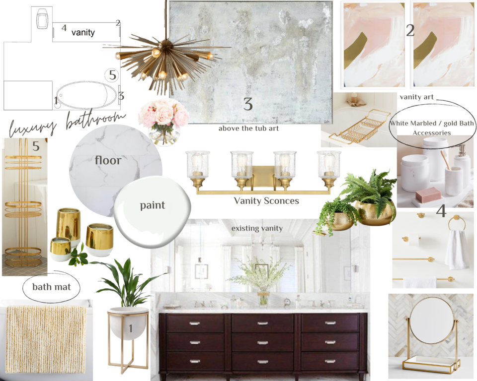 Luxurious Fresh Bathroom Design Sahar M. Moodboard 2 thumb