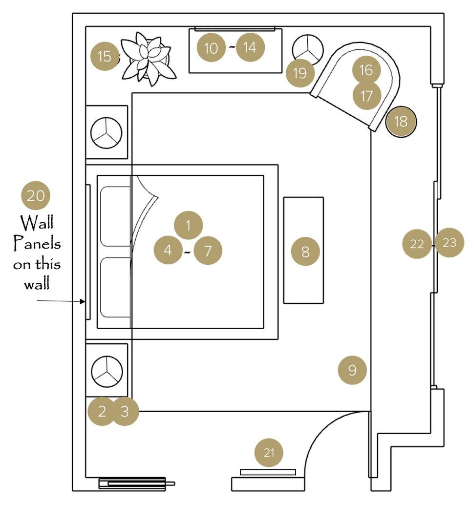Online Designer Bedroom Floorplan