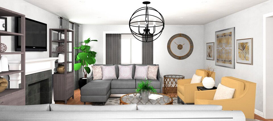 Online Designer Living Room 3D Model 3