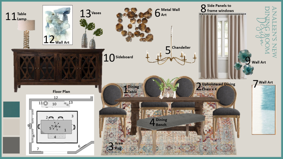 Transitional Breakfast Room Interior Design Berkeley H. Moodboard 2 thumb