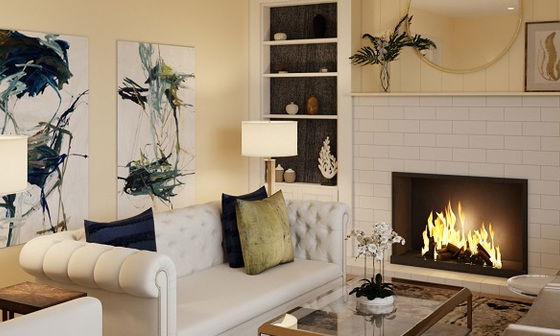 Transitional Living Room Design Project