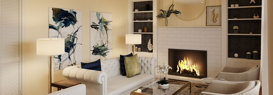 Transitional Living Room Design Project