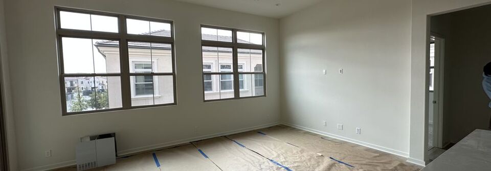 Modern Organic Living and Dining Room Design- Before Photo