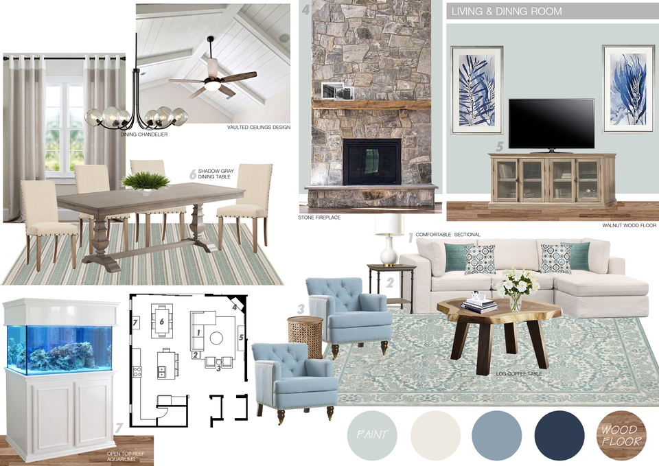 Clean Transitional Living Room Picharat A.  Moodboard 2 thumb