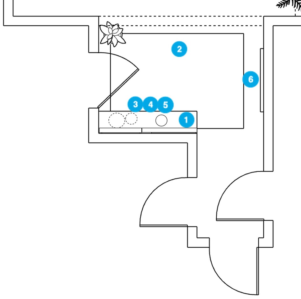 Online Designer Hallway/Entry Floorplan