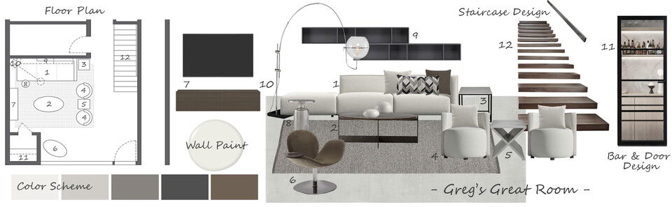 Modern Design for a New Construction Home Selma A. Moodboard 2 thumb