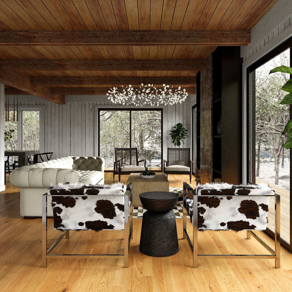 Online Designer Combined Living/Dining 3D Model 3