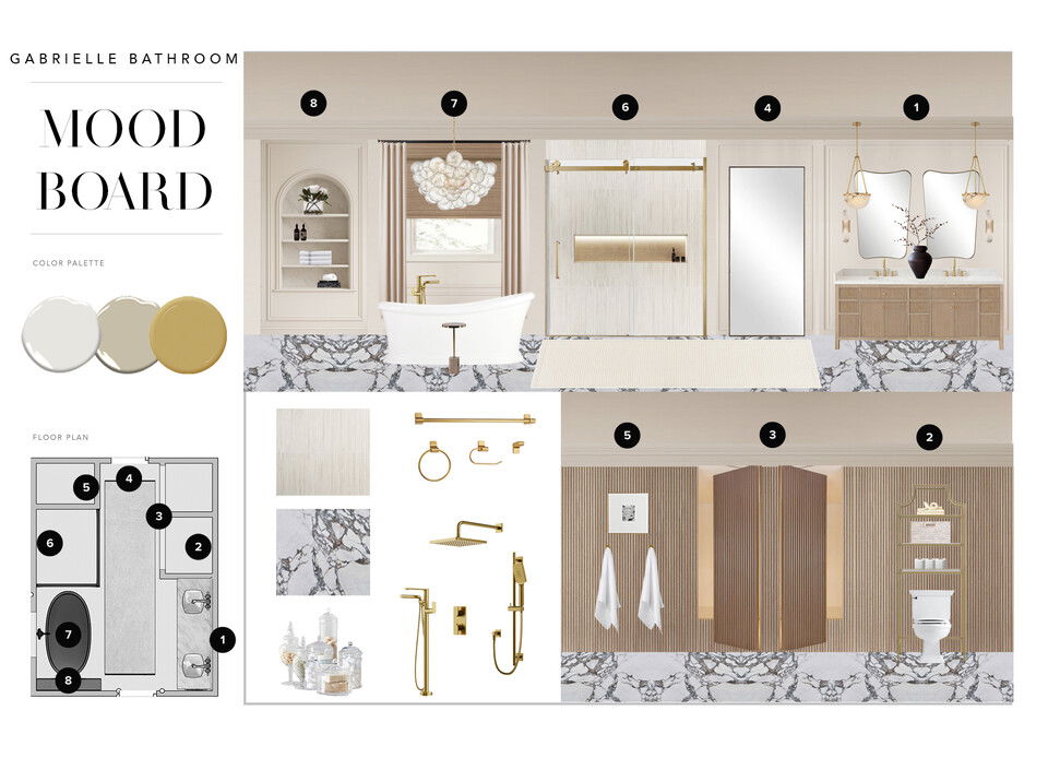 Spa-Inspired Bathroom Design with Modern Touches Erika F. Moodboard 2 thumb