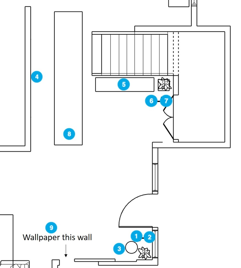 Online Designer Hallway/Entry Floorplan