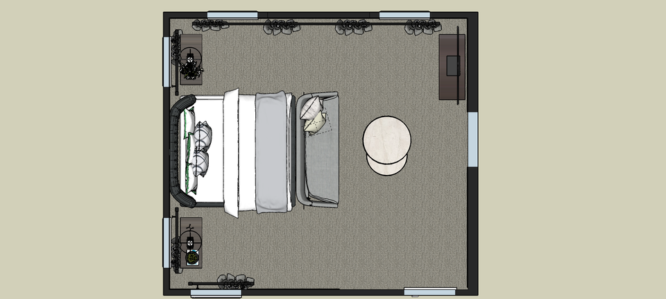 Online Designer Bedroom Floorplan