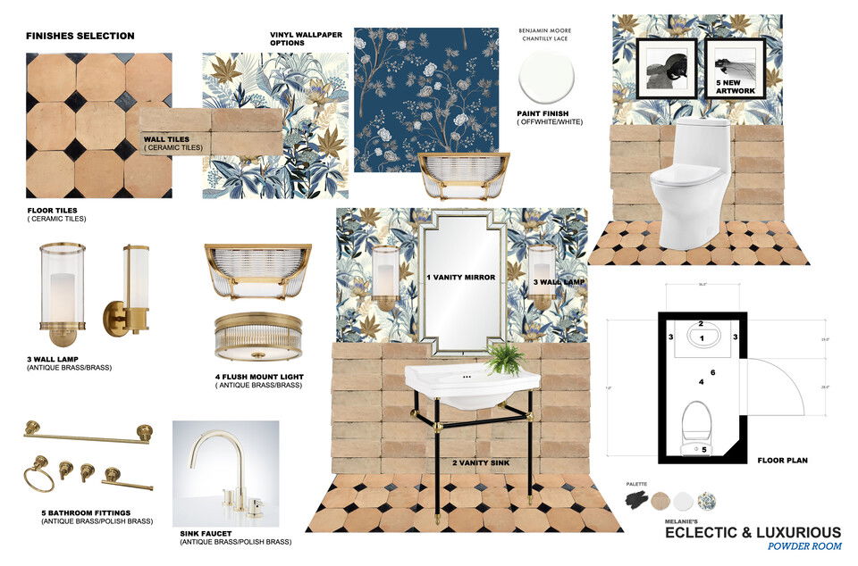 Bold and Impressive Powder Room Ibrahim H. Moodboard 2 thumb