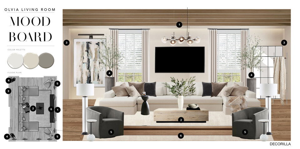 Traditional Functional Living Room Design Erika F. Moodboard 1 thumb