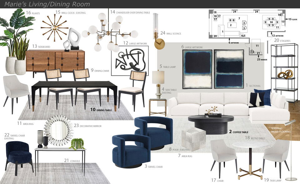 Classy Living & Dining Room with a View Jessica S. Moodboard 2 thumb