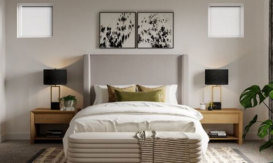 Fresh Eclectic Bedroom & Nursery Design by interior designers in Arvada, Colorado