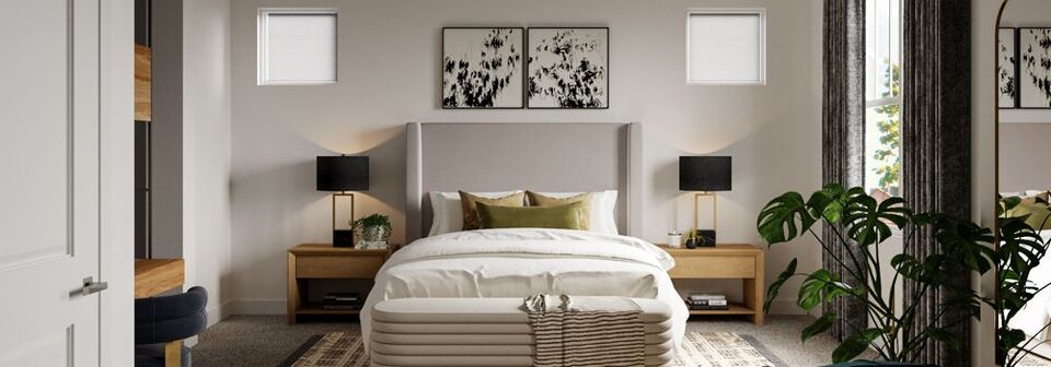 Fresh Eclectic Bedroom & Nursery Design by interior designers in Arvada, Colorado