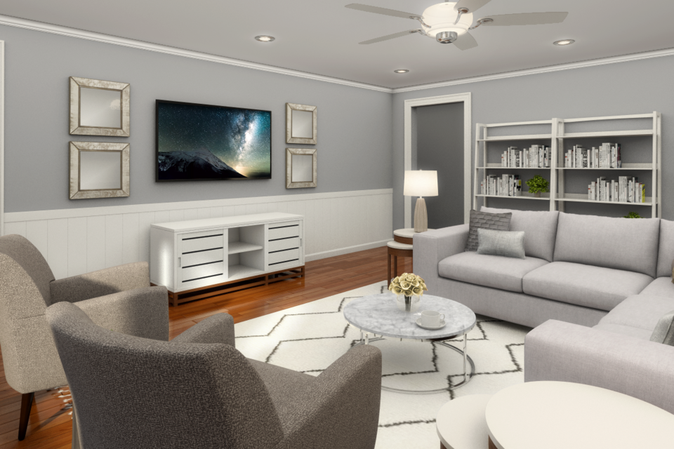 Online Designer Living Room 3D Model 3