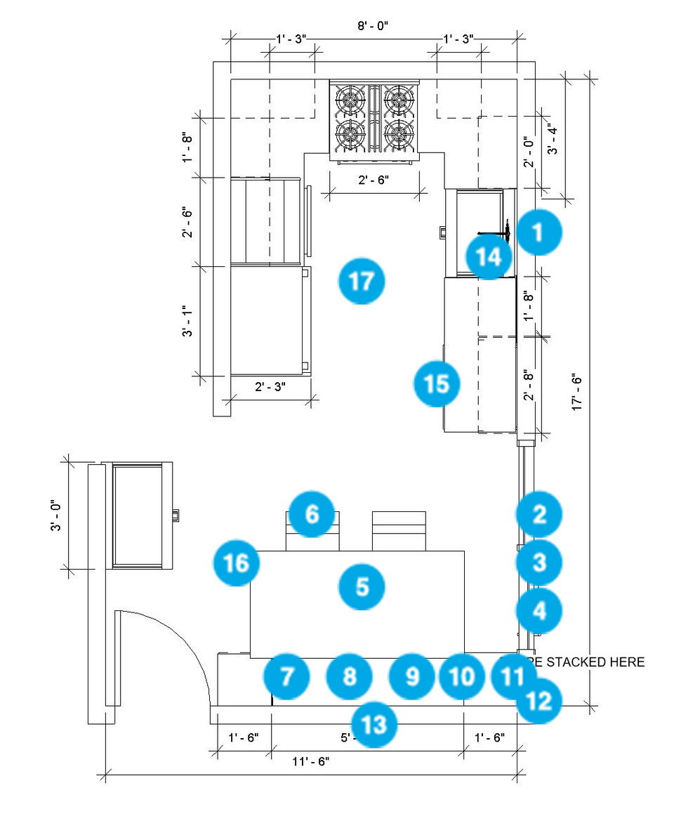 Online Designer Kitchen Floorplan