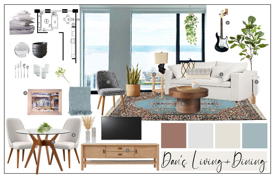 Stylish Small Studio Design Casey H. Moodboard 2 thumb