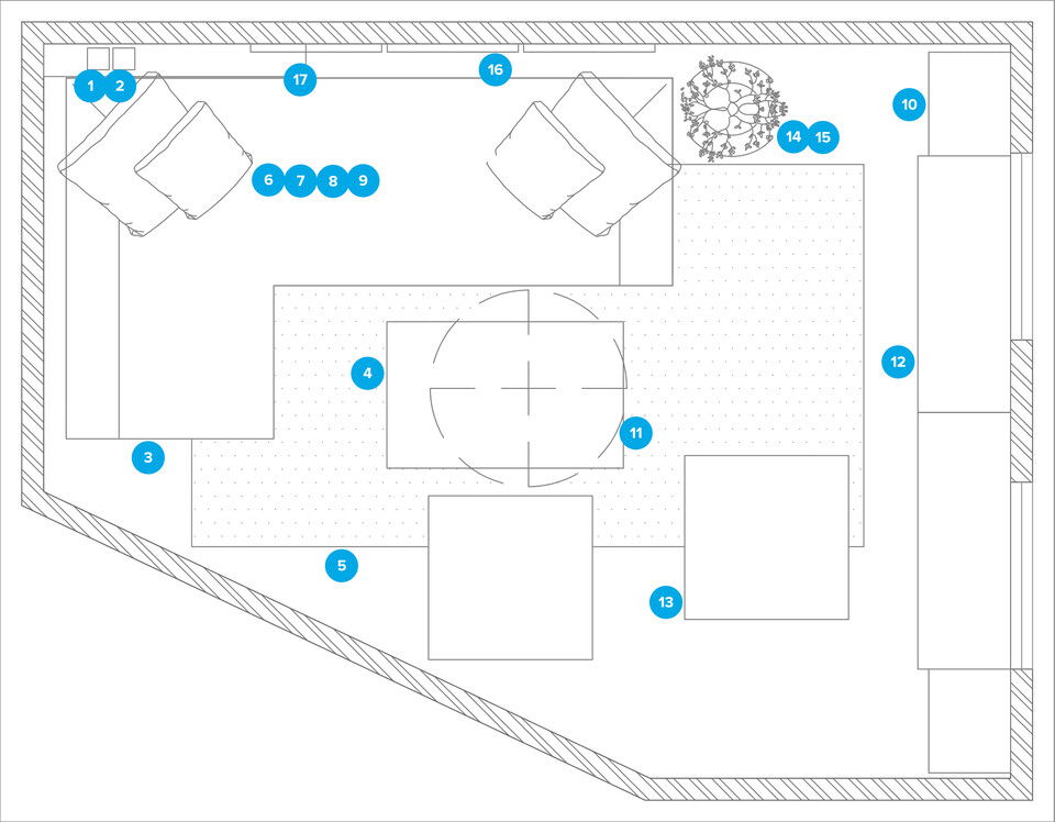 Online Designer Dining Room Floorplan