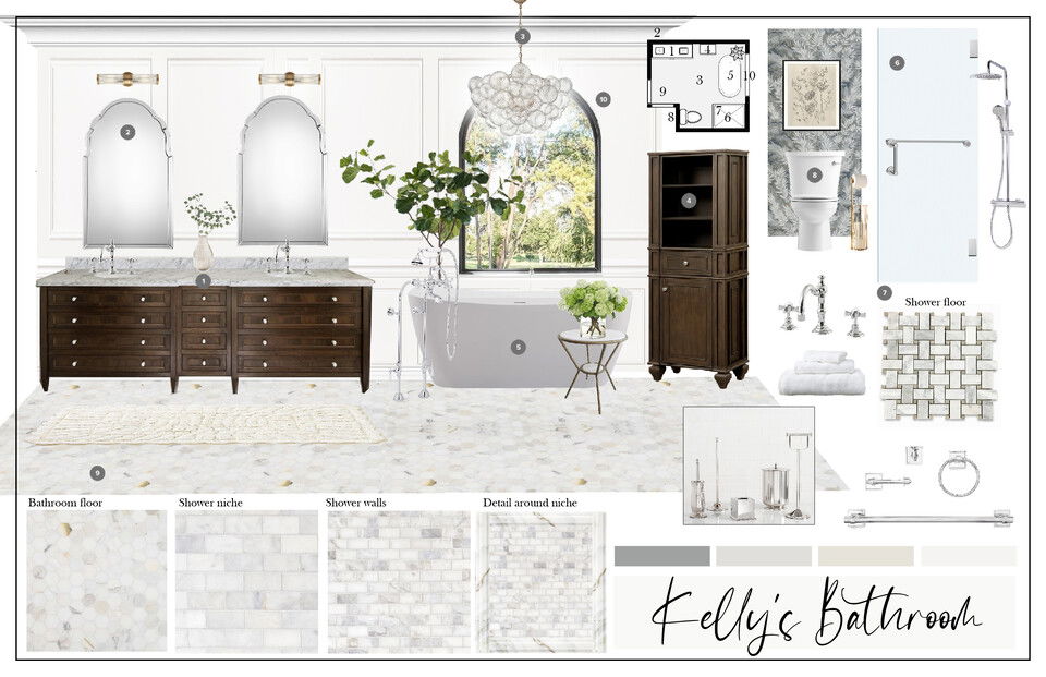 Neutral Master Bathroom Remodel Casey H. Moodboard 2 thumb