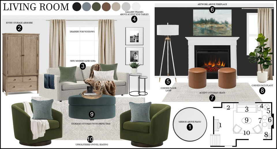 Eclectic Transitional Style Makeover Rachel H. Moodboard 1 thumb