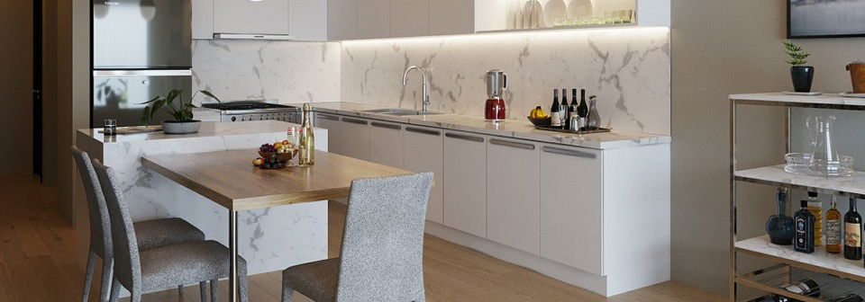 Versatile Contemporary Condo Interior Design- After Rendering
