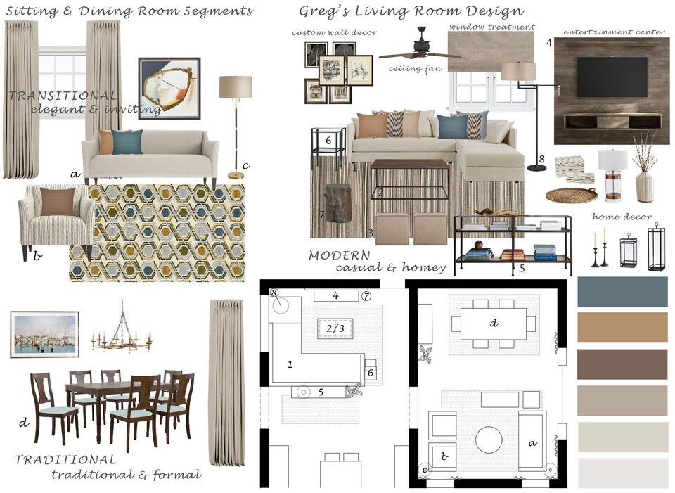 Transitional Style Home Ideas Selma A. Moodboard 1 thumb