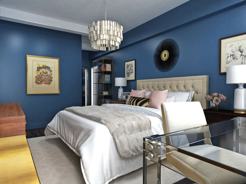 Online Designer Bedroom 3D Model 4