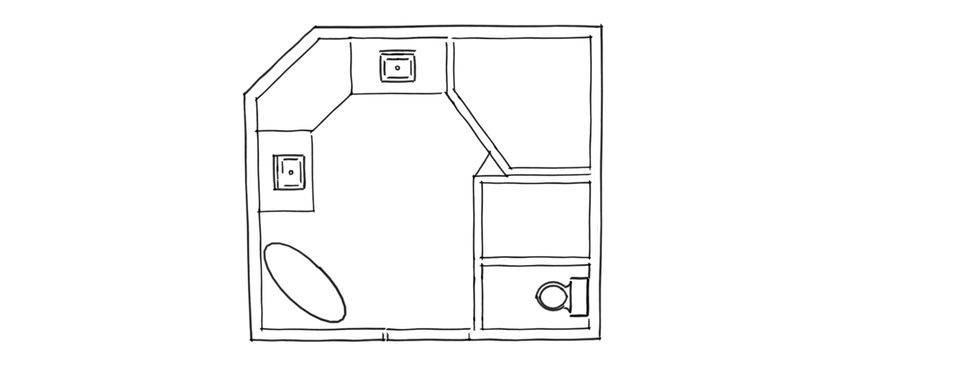 Online Designer Bathroom Floorplan