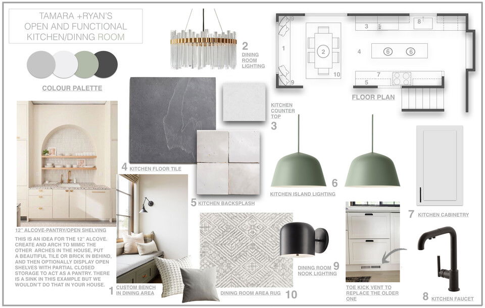 White & Blue Modern Farmhouse Kitchen Remodel Ryley B. Moodboard 2 thumb