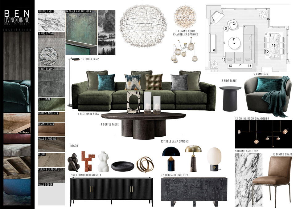 Modern Moody Interior Design Mladen C. Moodboard 1 thumb