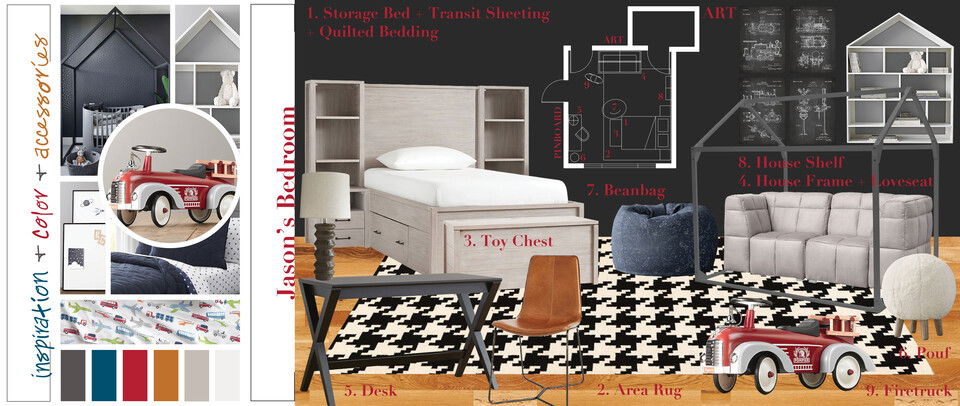 Contemporary Boys Room Lauren A. Moodboard 2 thumb