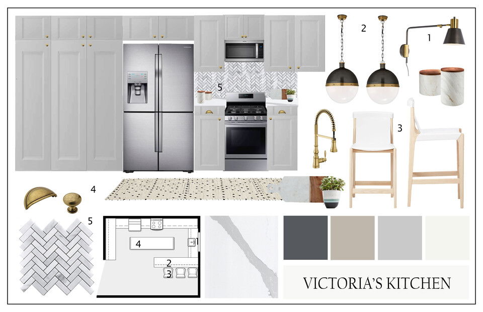 Remodelación de cocina transicional con techo abovedado Casey H. Tablero de inspiración 2
