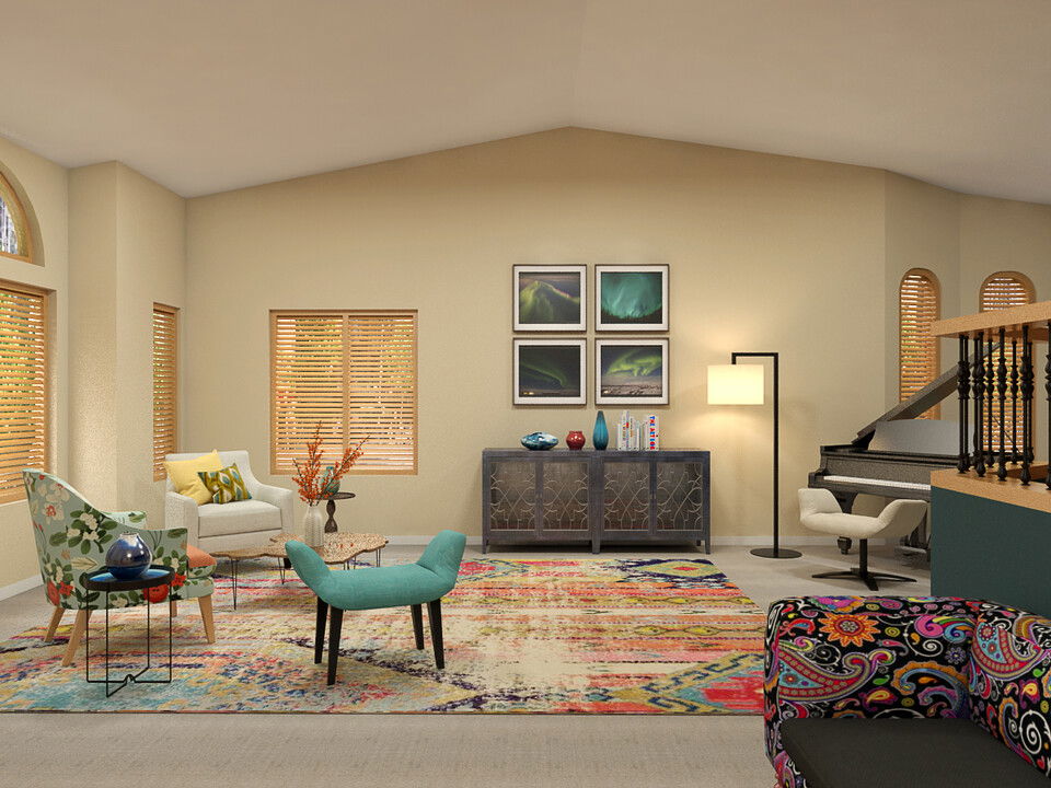 Online Designer Living Room 3D Model 3