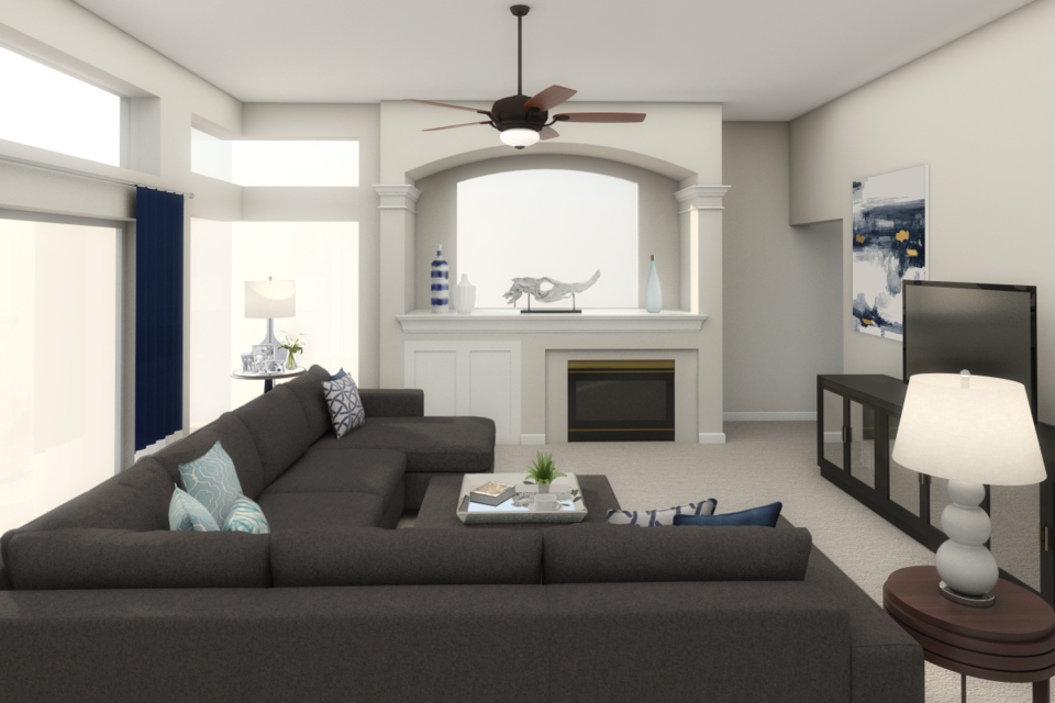 Online Designer Living Room 3D Model 2