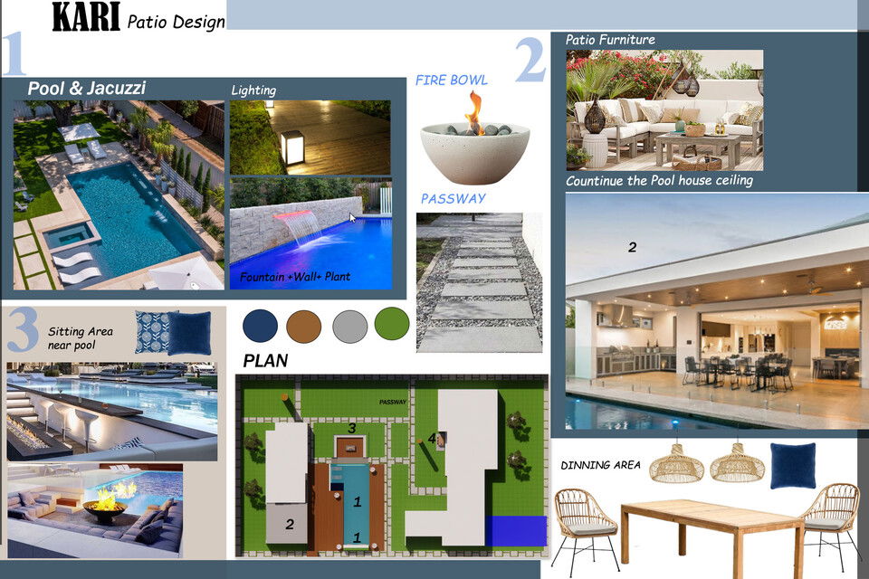 Diseño de Patio Costero Moderno Fereshteh H. Tablero de inspiración 2