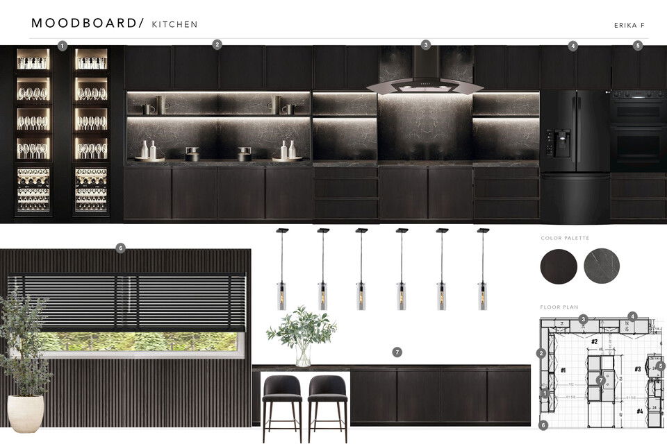 Renovación de Cocina, Bar y Baño Masculino Erika F. Tablero de Inspiración 1 thumb