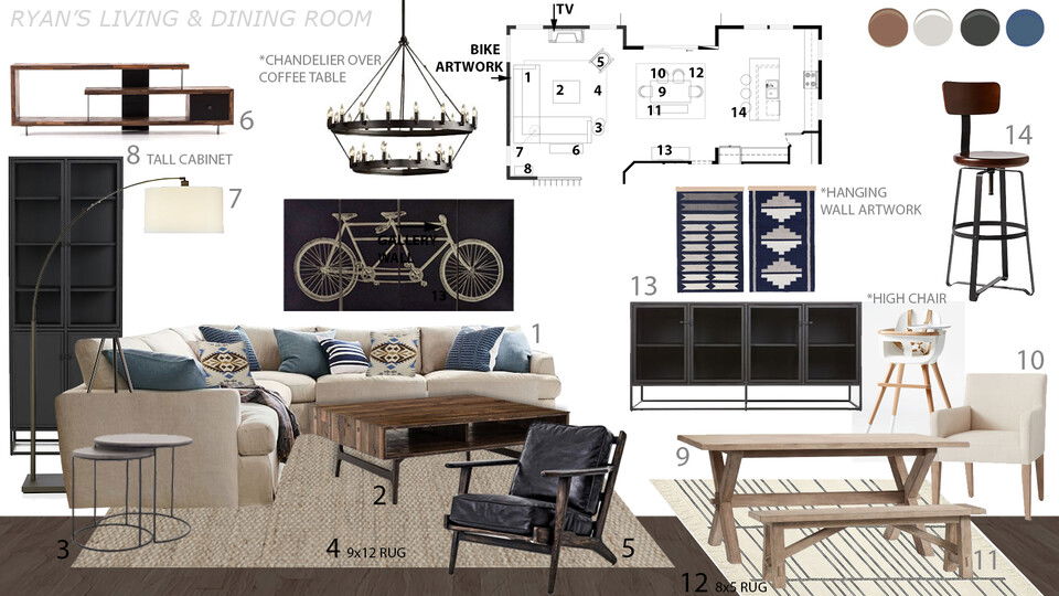 Modern Farmhouse Living/Dining Room Jessica S. Moodboard 2 thumb